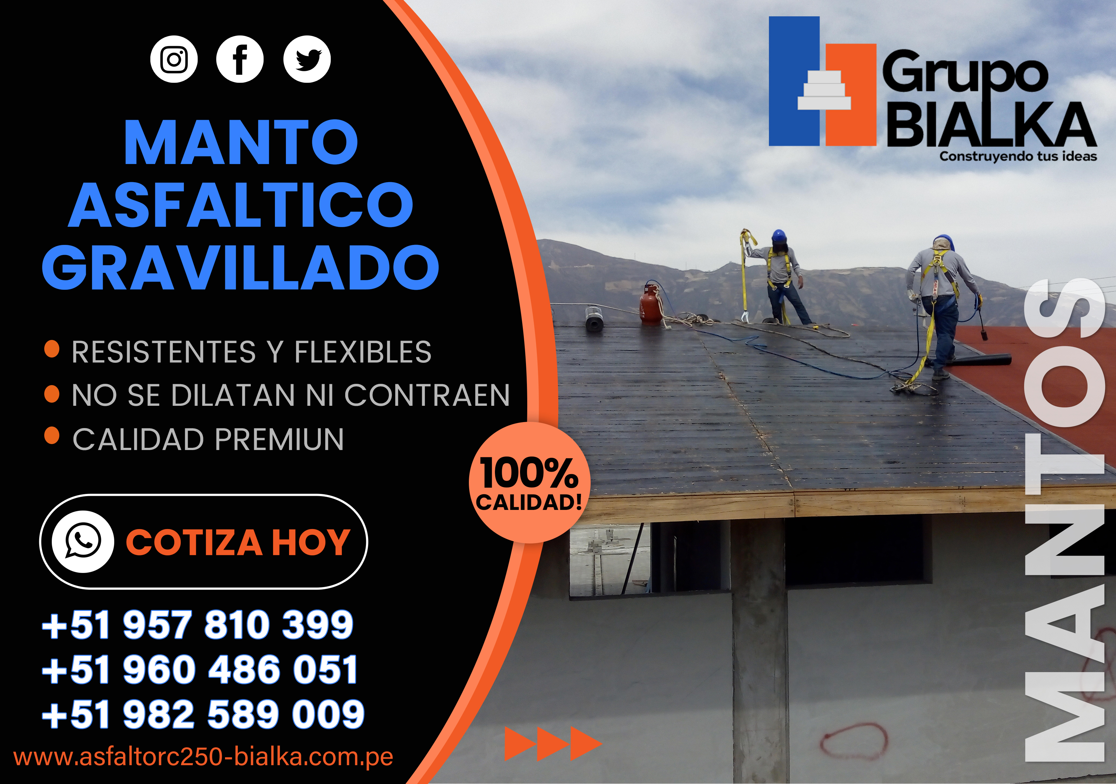 manto asfaltico gravillado